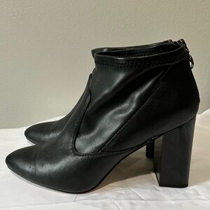 FRANCO SARTO- Black Ankle Heel Boots Size 10